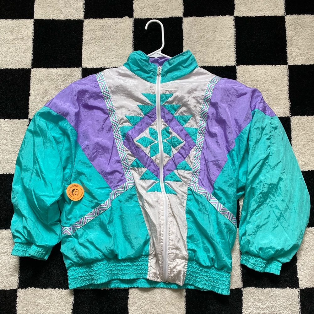 Vintage Olympic Scandinavian snowflake jacket